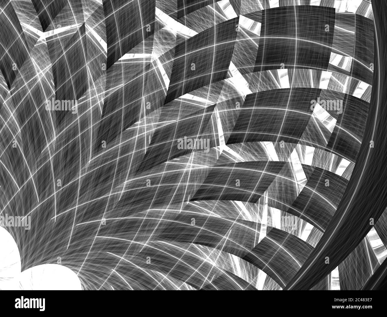 Fractal mandelbrot Black and White Stock Photos & Images - Alamy