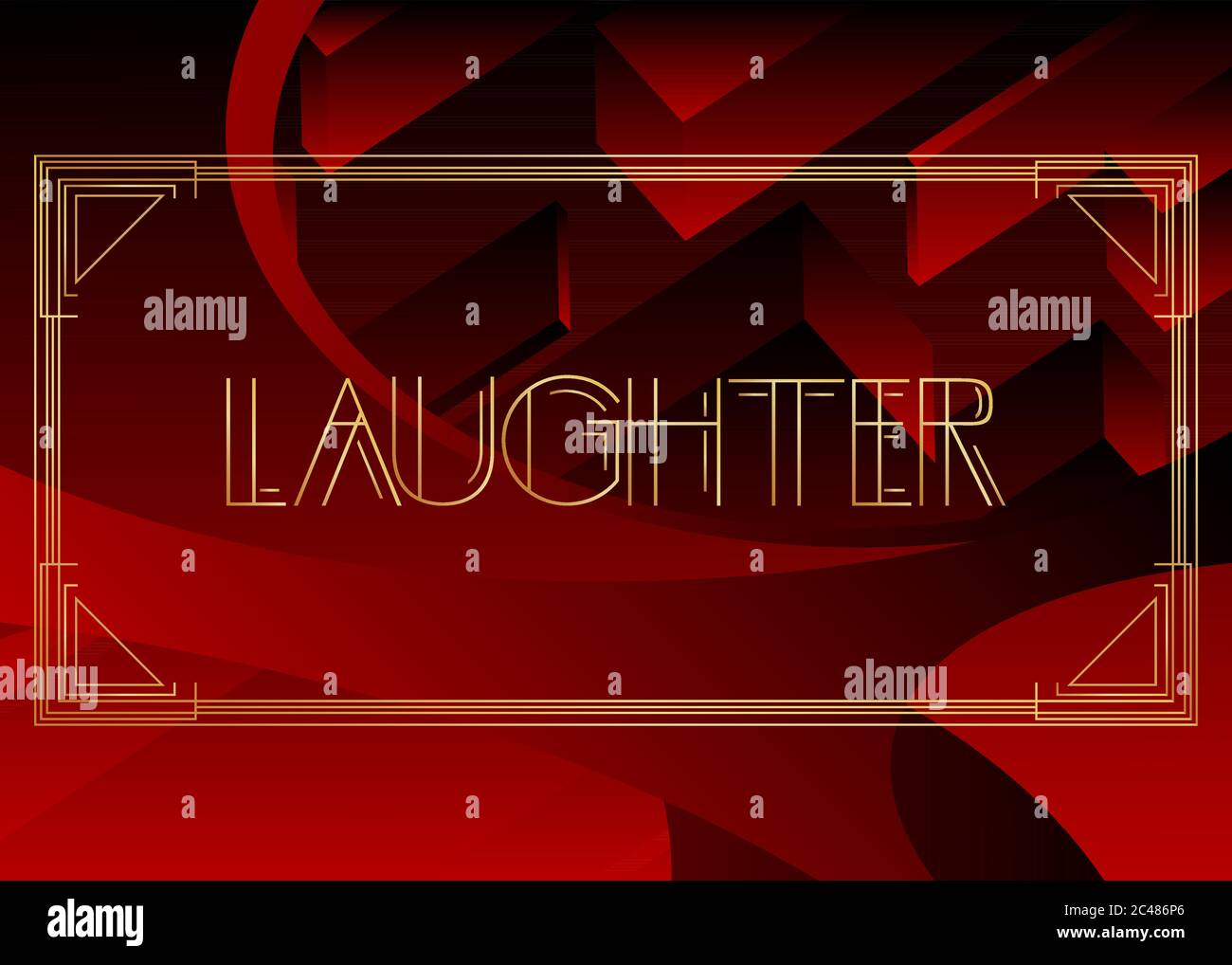 Laughter Lettering Feel good card Stock Vector Images - Alamy