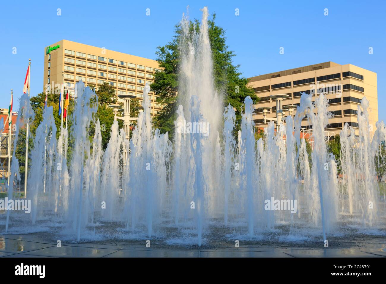Fountain in World's Fair Park,Knoxville,Tennessee,USA Stock Photo Alamy