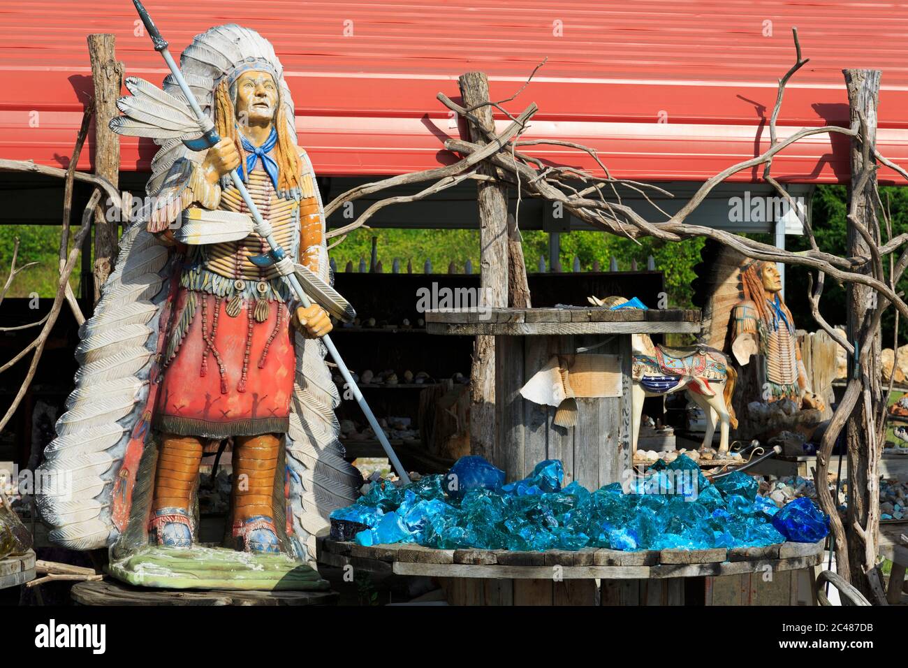 Antique & gem store in Sevierville,Knoxville,Tennessee,USA Stock Photo