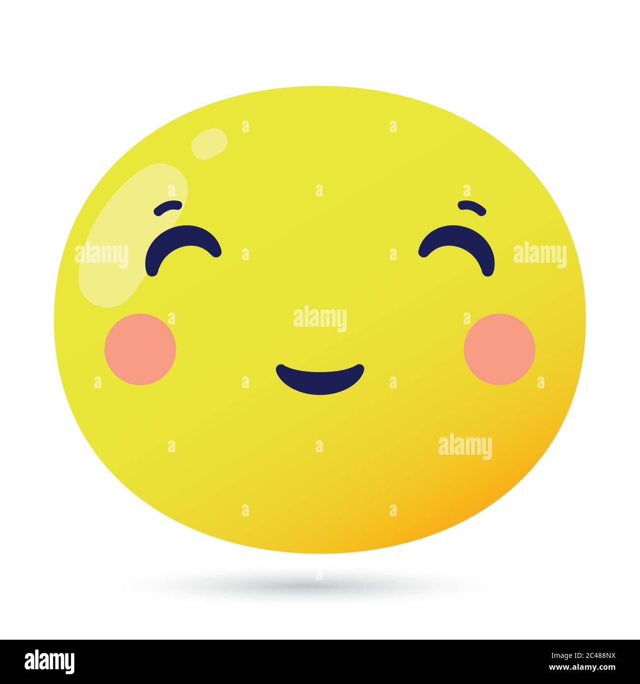 emoji face happy funny character vector illustration design Stock Vector
