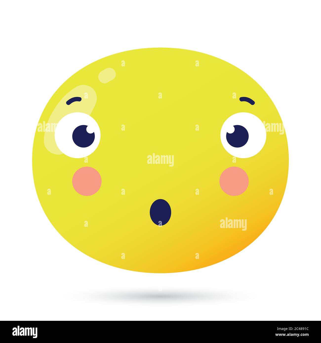 emoji face doubtful funny character vector illustration design Stock Vector