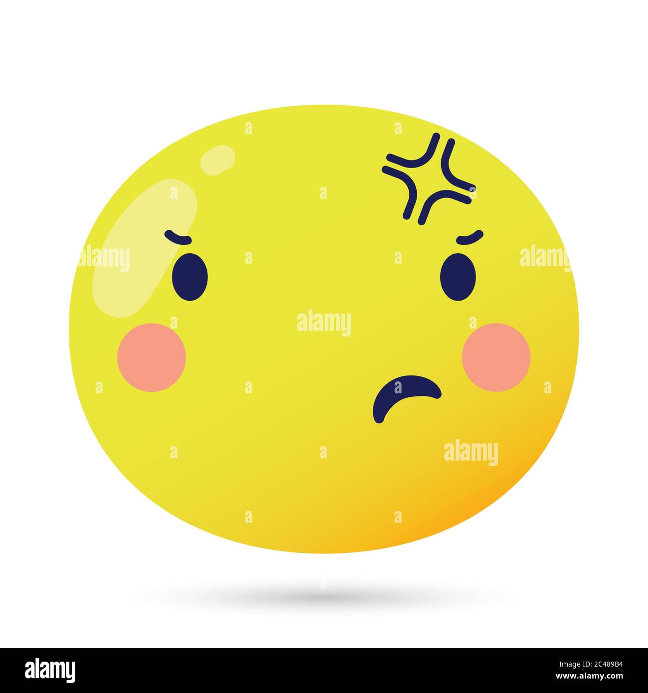 emoji face sick funny character vector illustration design Stock Vector