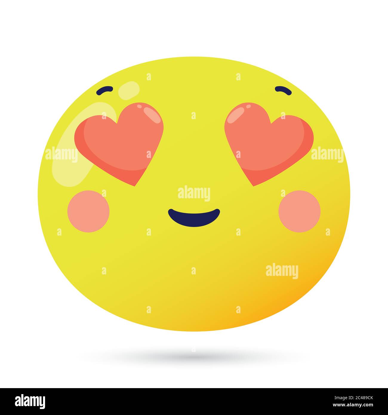 emoji face lovely funny character vector illustration design Stock Vector