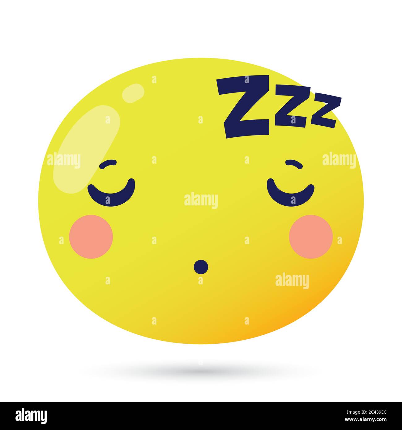emoji face asleep funny character vector illustration design Stock Vector