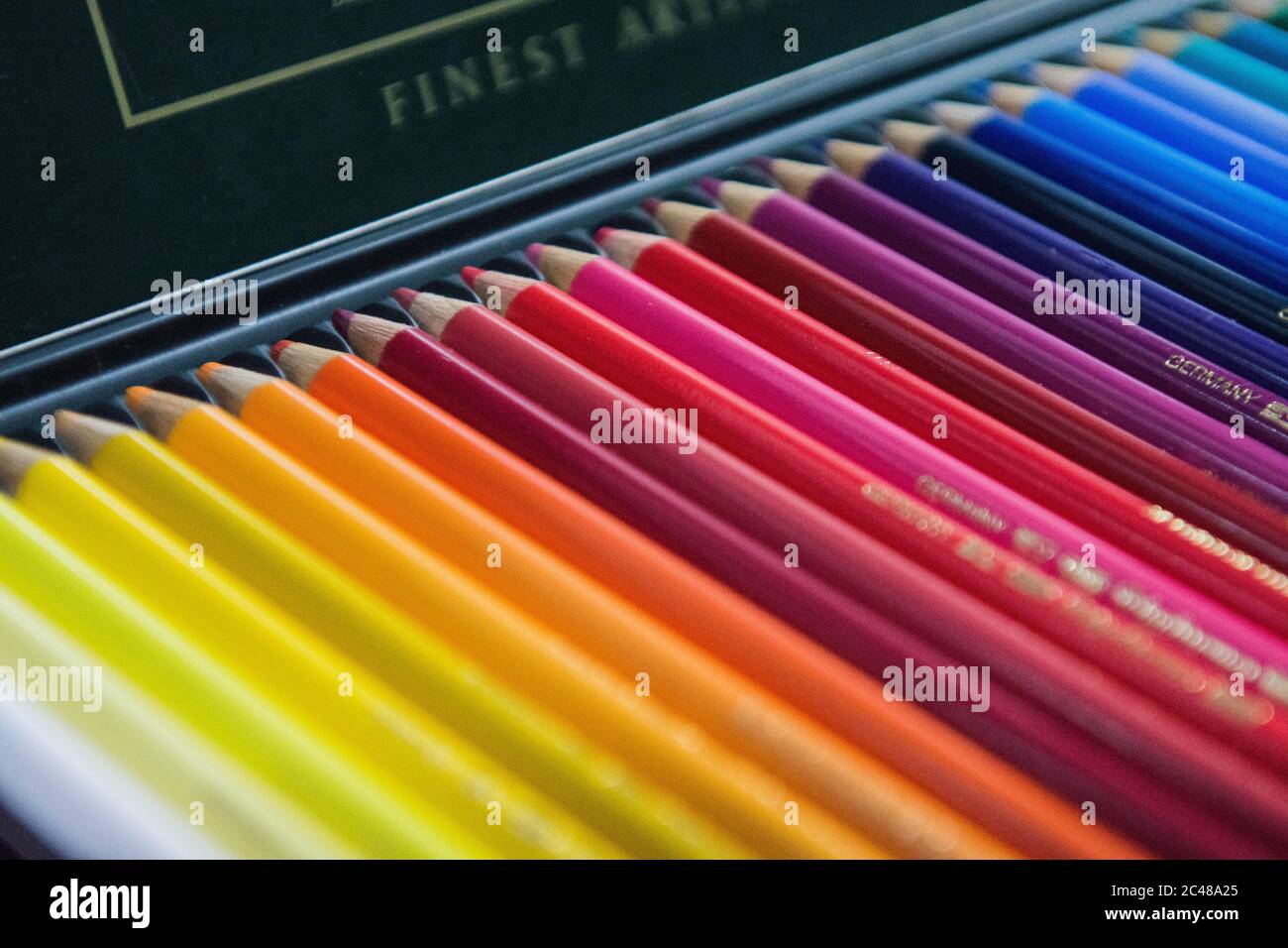 Colored Pencils Stock Photo