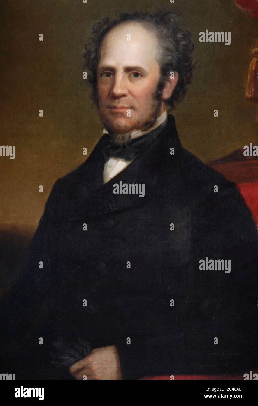 Official Gubernatorial portrait of Horatio Seymour - Alvah Bradish Stock Photo