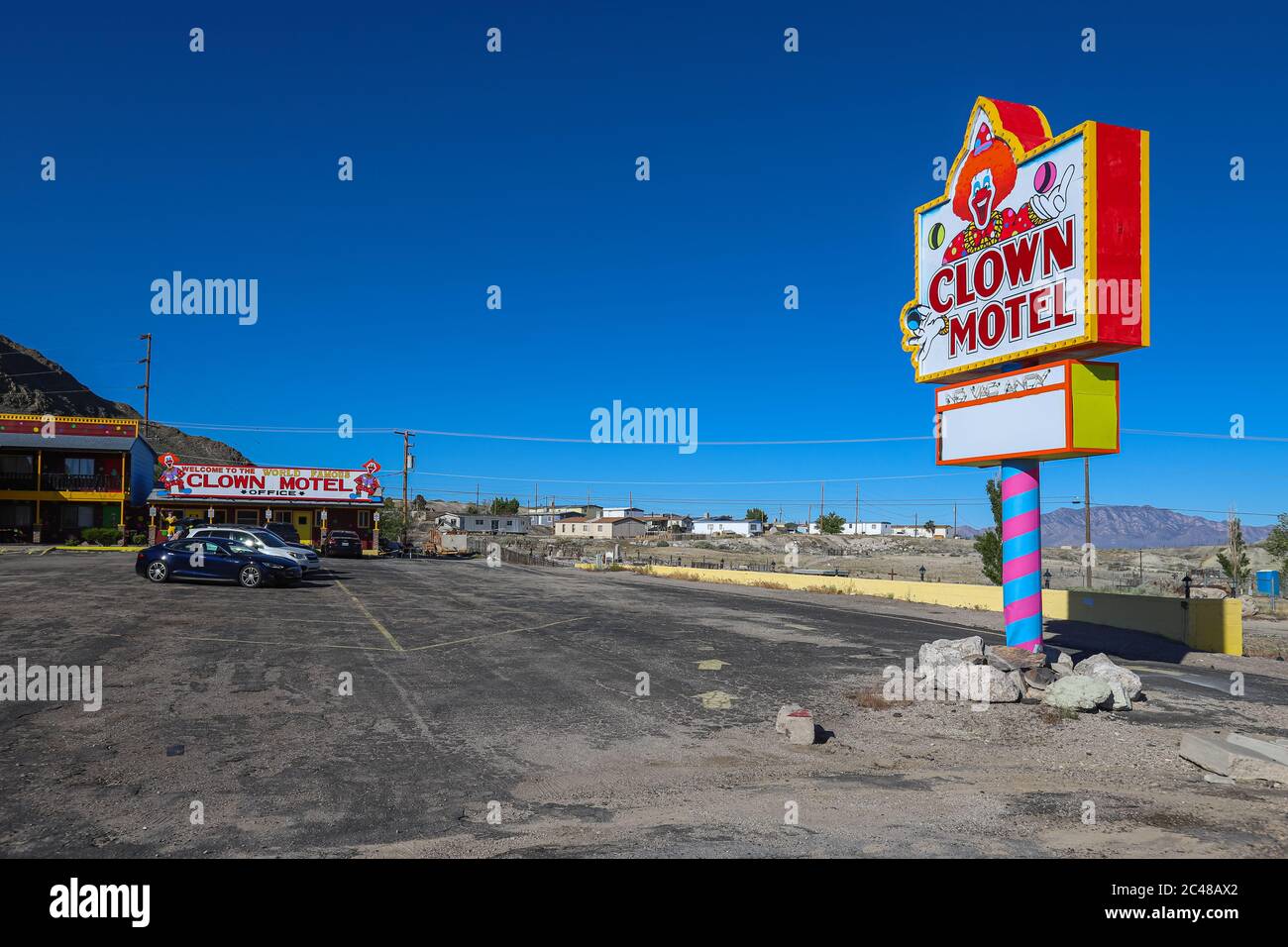 Tonopah Nevada United States May 25 2020 A Road Sign For The
