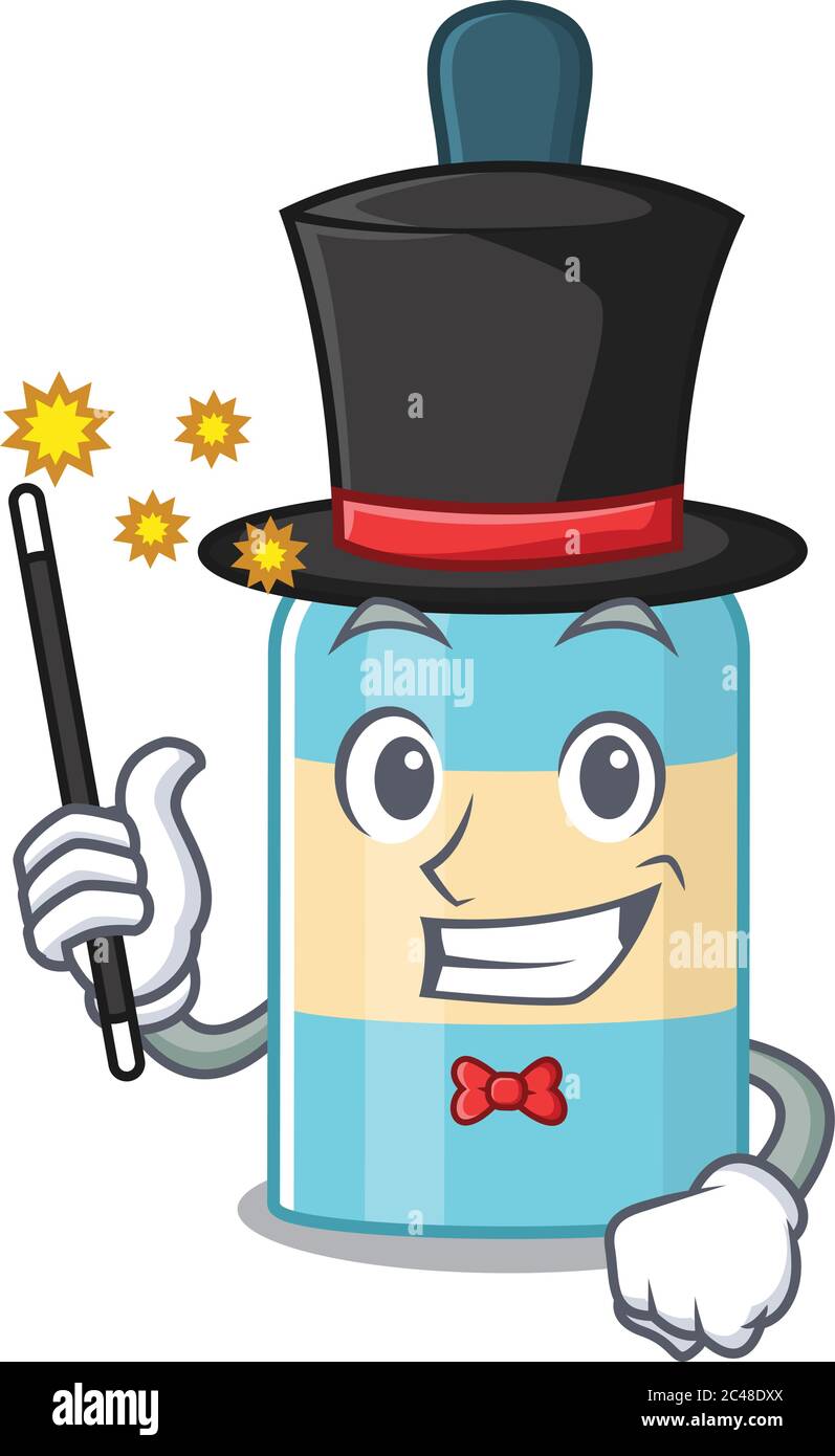 A smart Magician of hair oil caricature design style Stock Vector Image &  Art - Alamy