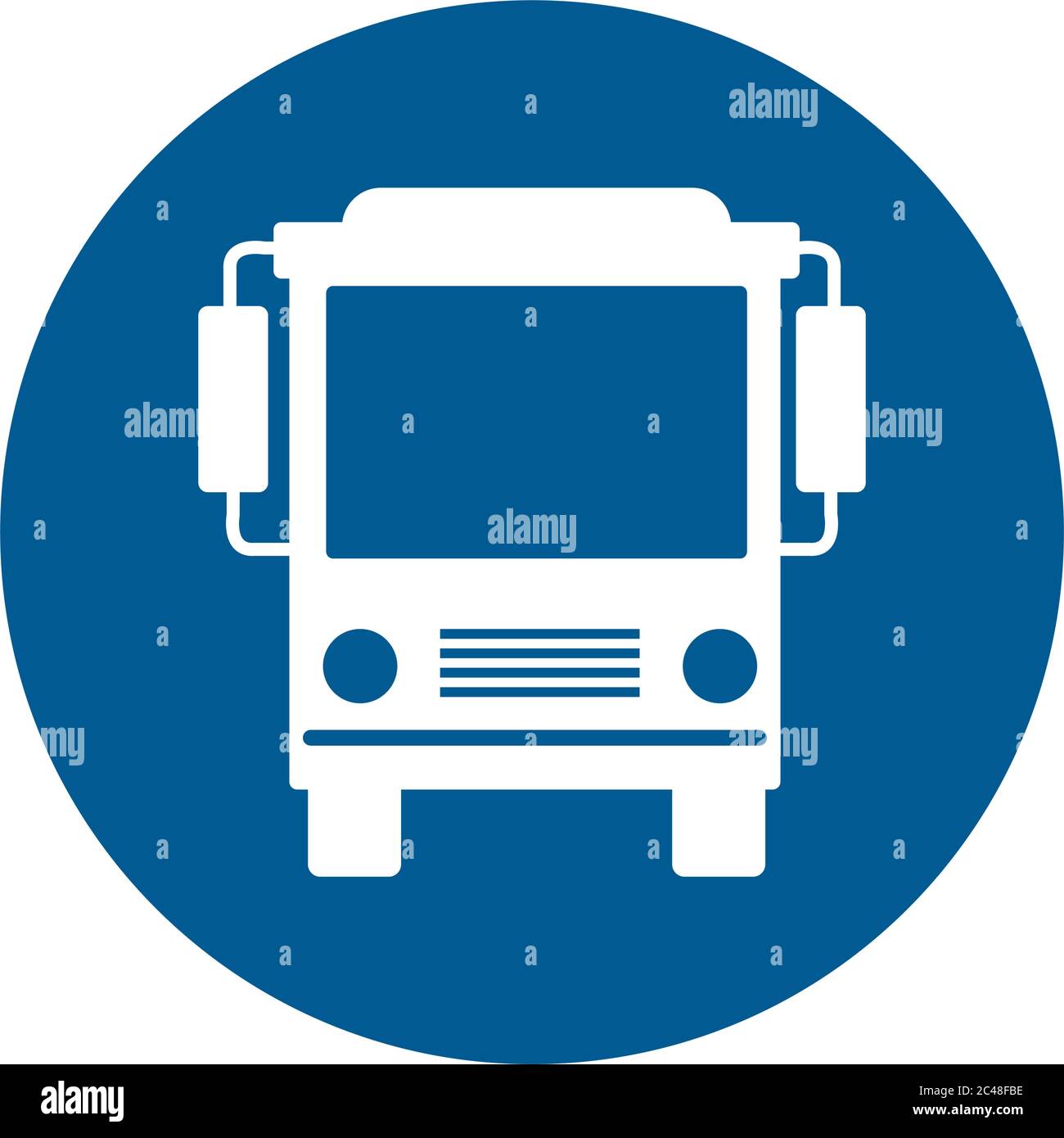 bus stop sign on white background Stock Vector Image & Art - Alamy