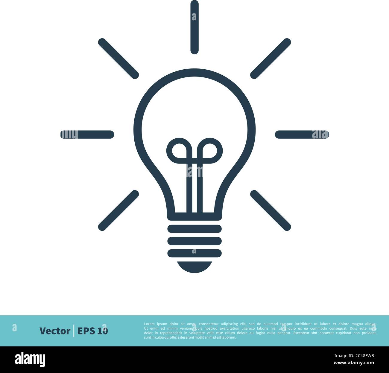 Light Bulb Icon Vector Logo Template Illustration Design. Vector EPS 10 ...