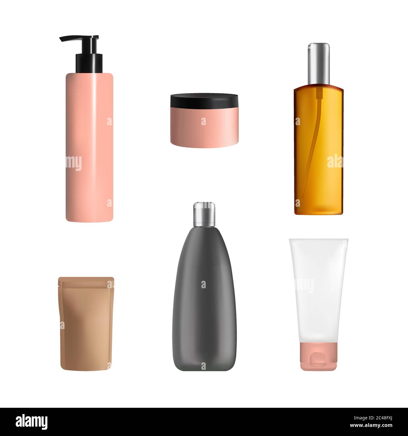 Body care cosmetics packaging mock up set, vector isolated illustration  Stock Vector Image & Art - Alamy