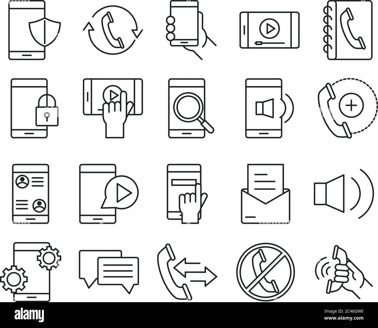 mobile phone or smartphone electronic technology device line style ...