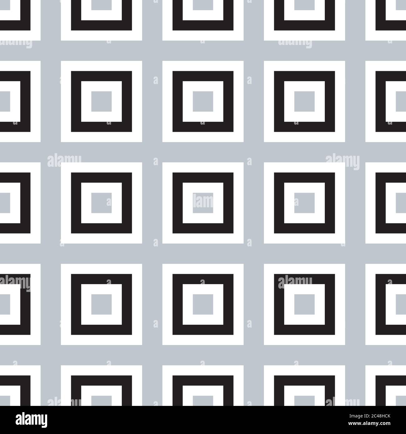 Seamless pattern with colored squares(black and silver gray) Stock Vector