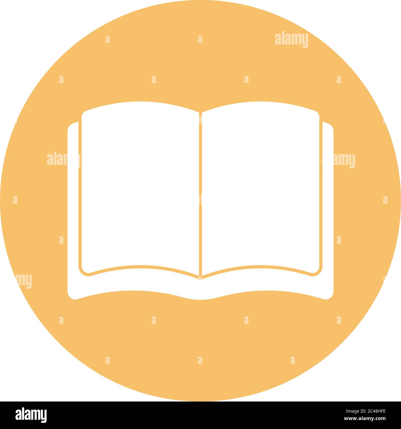 book block style icon design, Education literature and read theme ...
