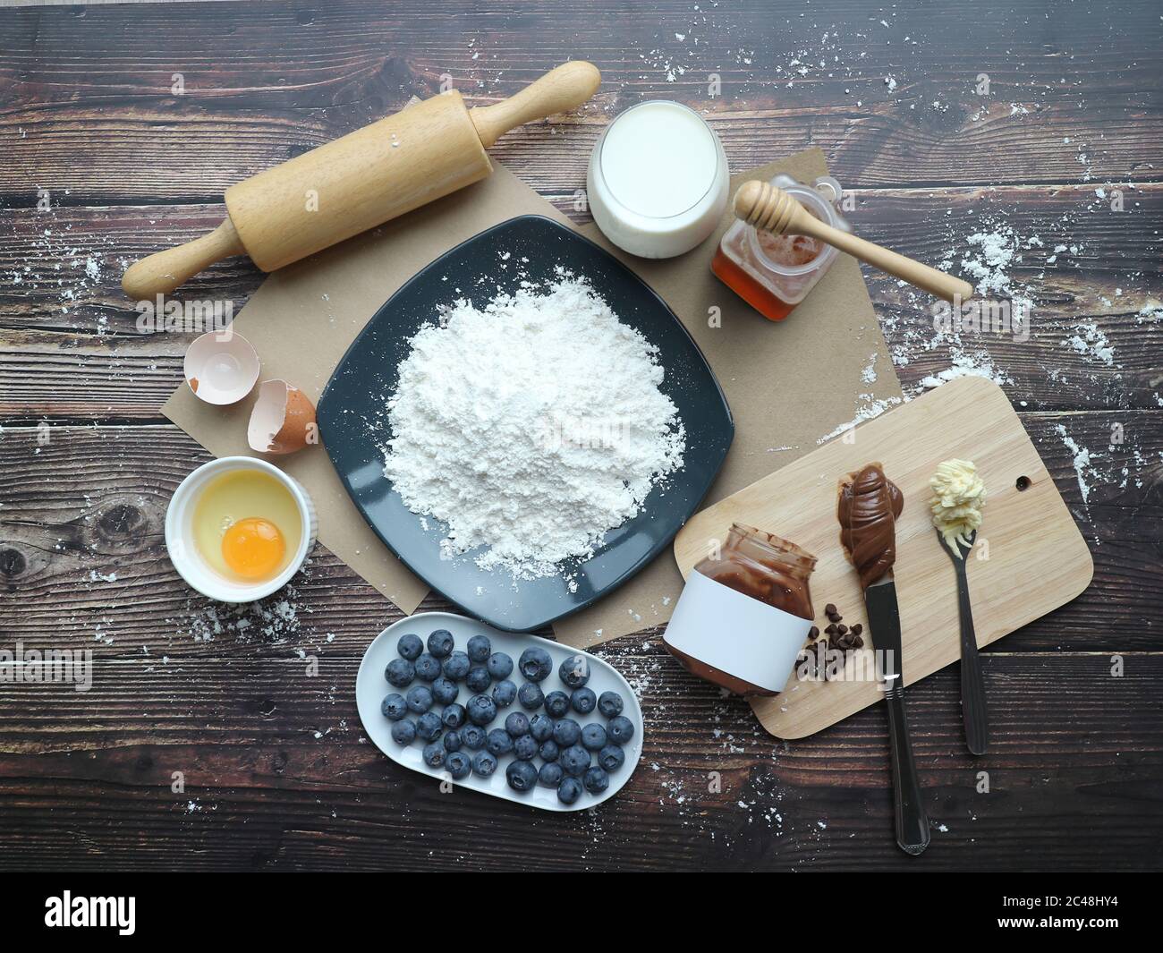 Bakery and Pastry ingredient/ preparation Stock Photo Alamy