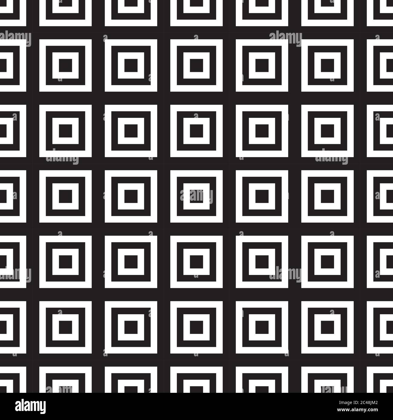 Seamless background with black squares Stock Vector