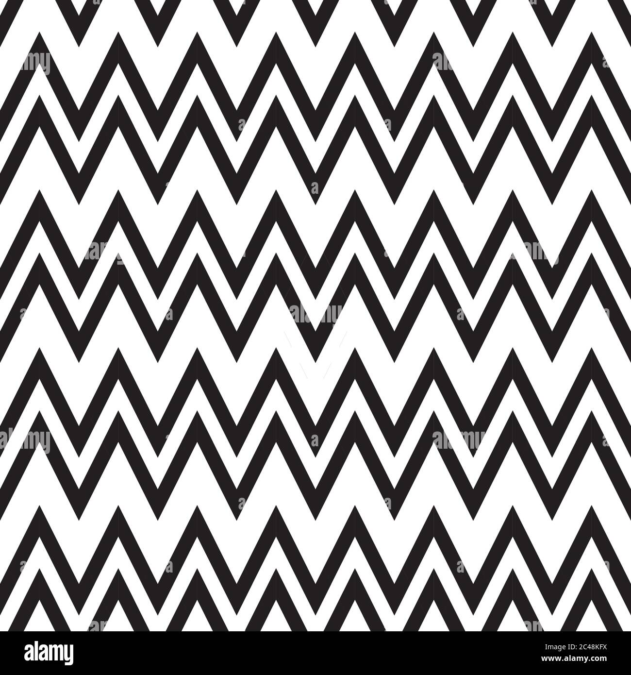 Seamless pattern with zigzag black lines Stock Vector