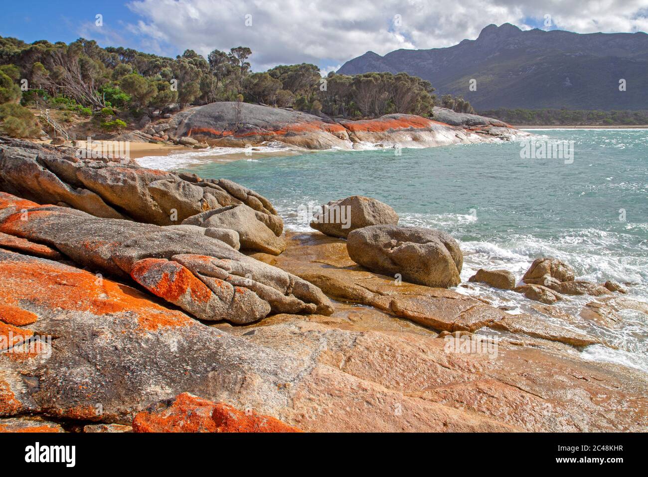 Trousers Point on Flinders Island Stock Photo