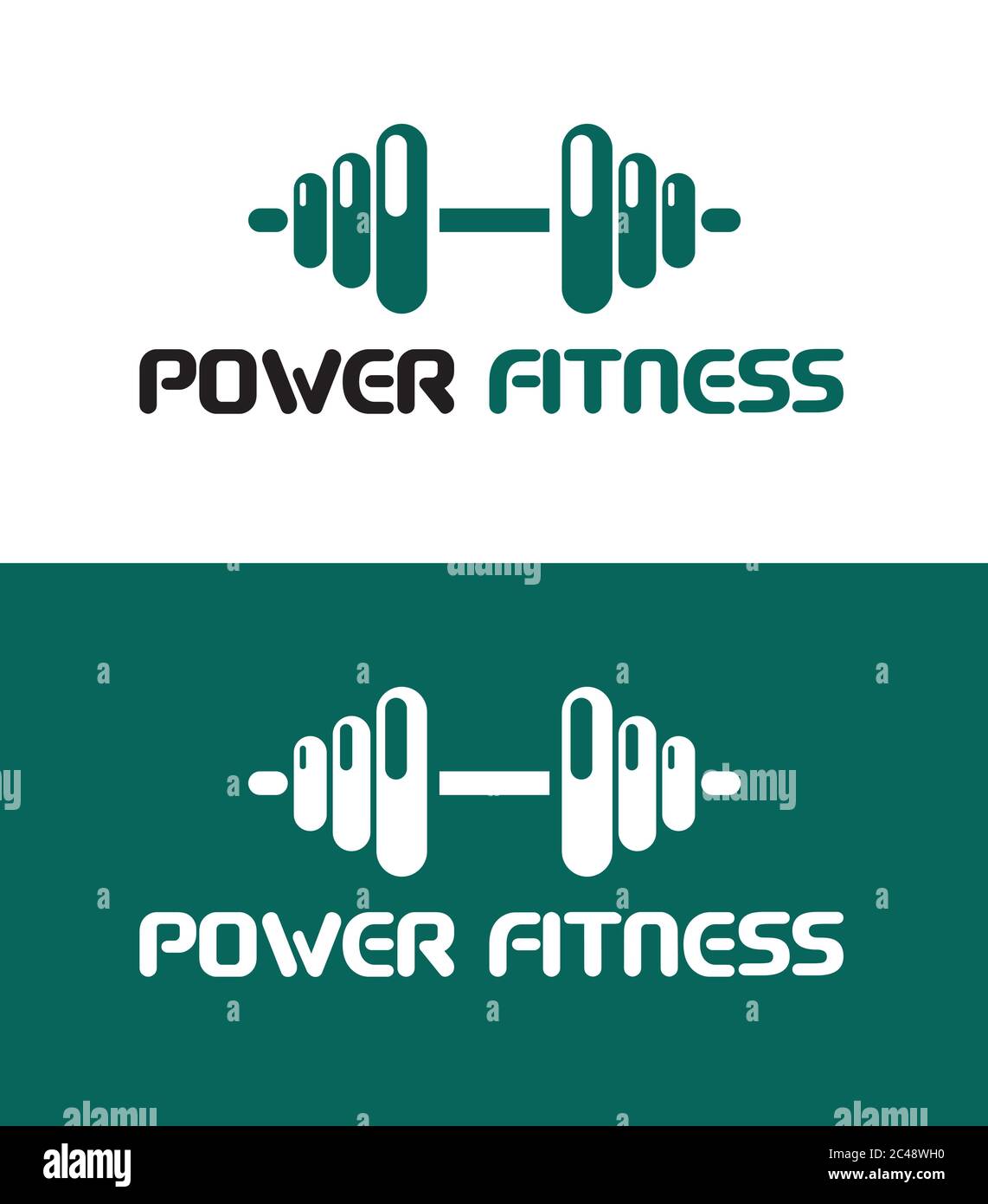 fitness club logo concept inspiration, vector eps 10 Stock Vector