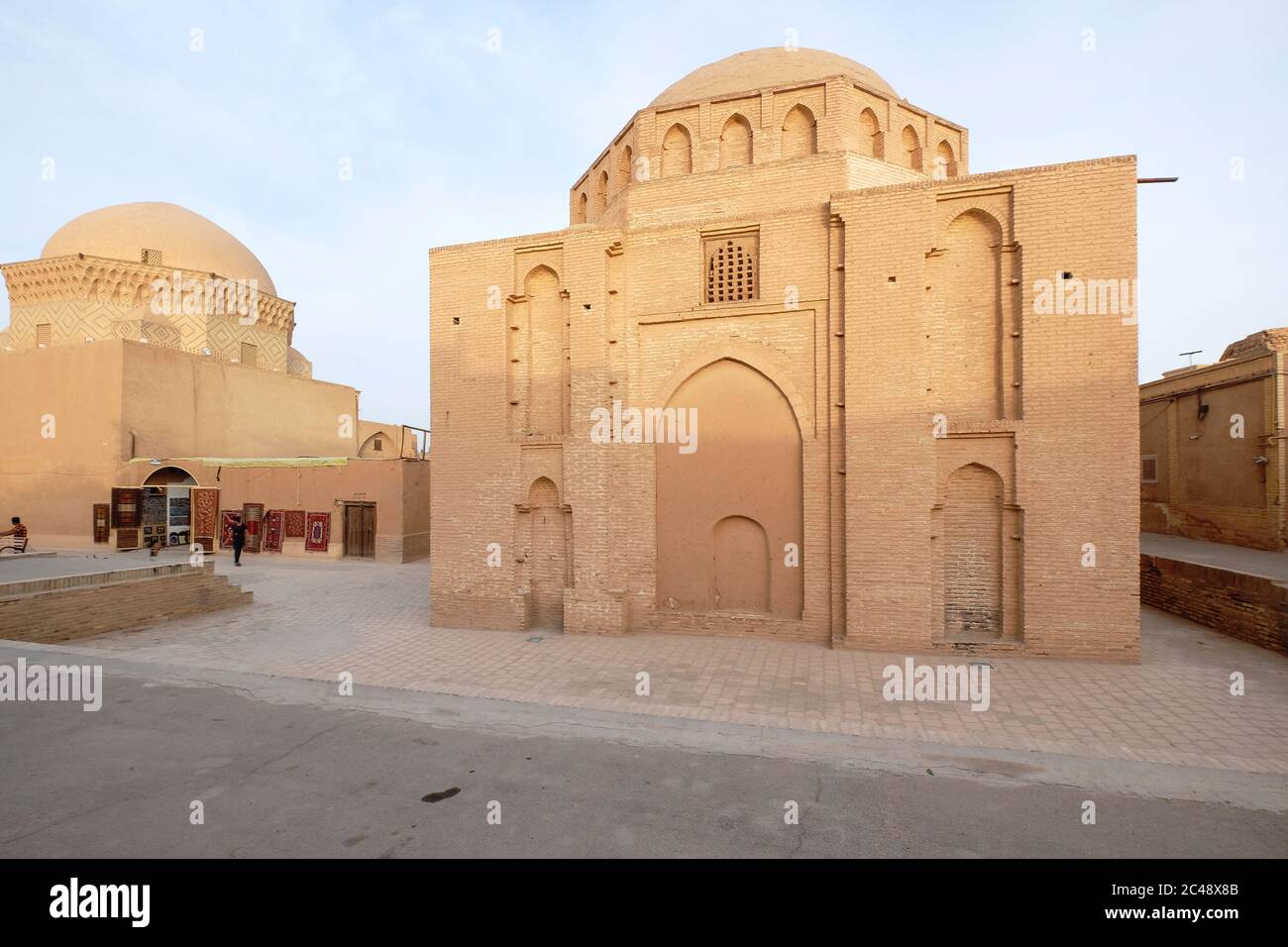 Bogheh e Davazdah Emam,the oldest mosque structure in Yazd from 11th century.Yazd ,Iran Stock Photo