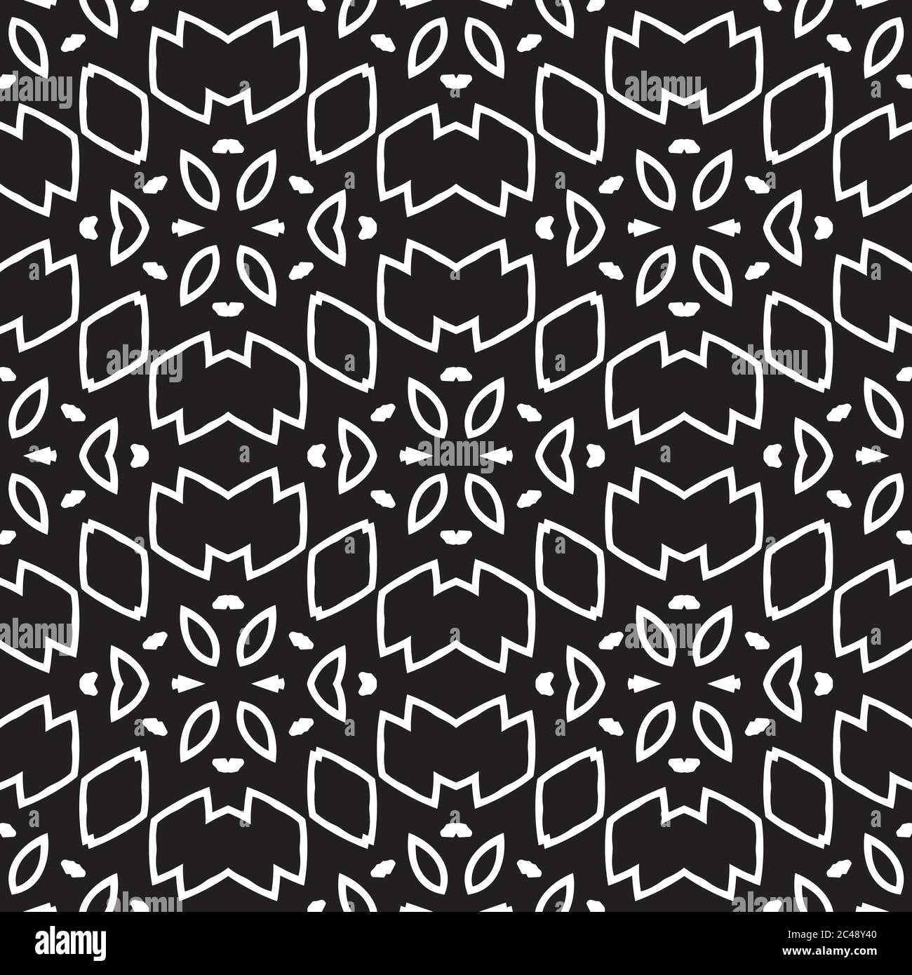 Beautiful abstract geometric vector pattern background in classic black ...