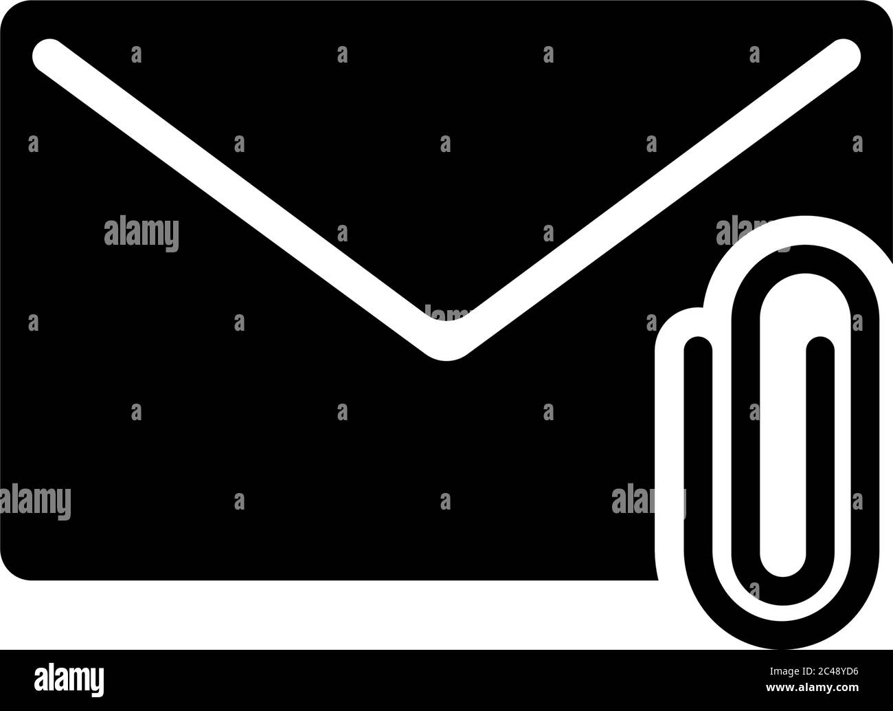 pics Email Attachment Symbol https www alamy com mail attachment letter and paper clip flat vector icon illustration simple black symbol on white background mail attachment letter and paper clip image364073506 html