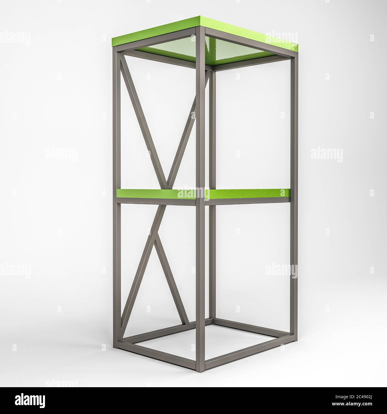 Platform Rack Render 3d render of a modern loft-style rack Stock Photo - Alamy