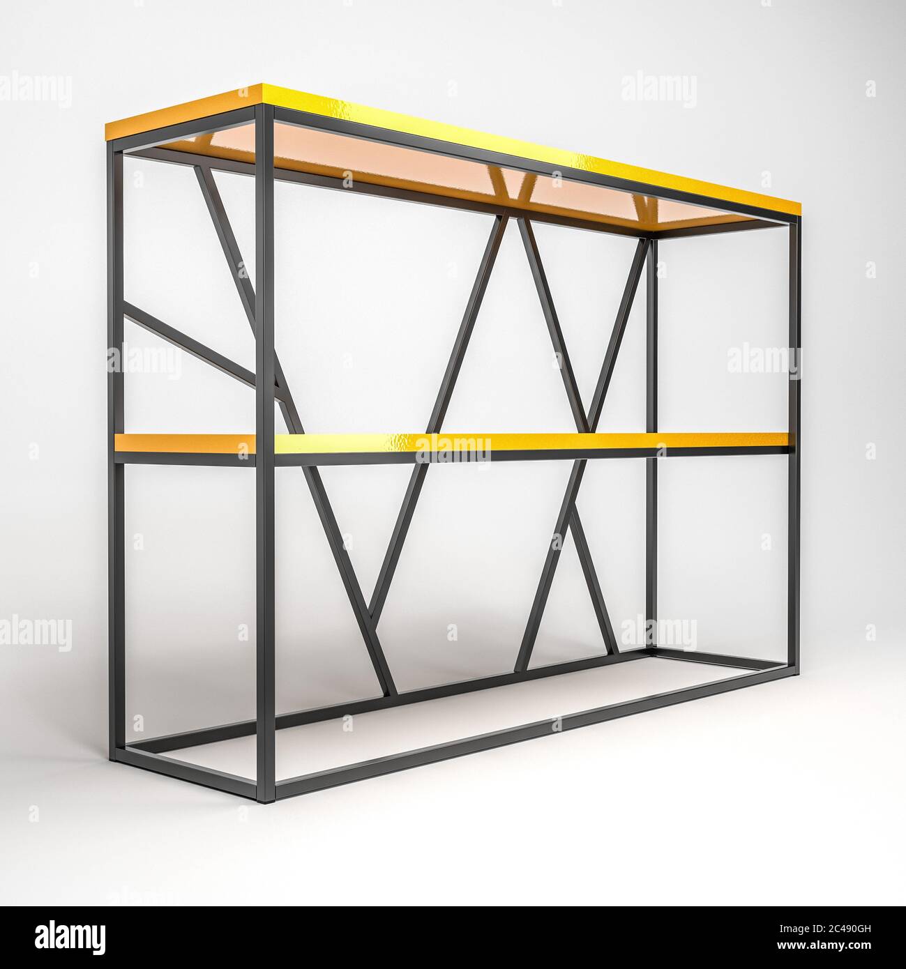 Platform Rack Render 3d render of a modern loft-style rack Stock Photo - Alamy