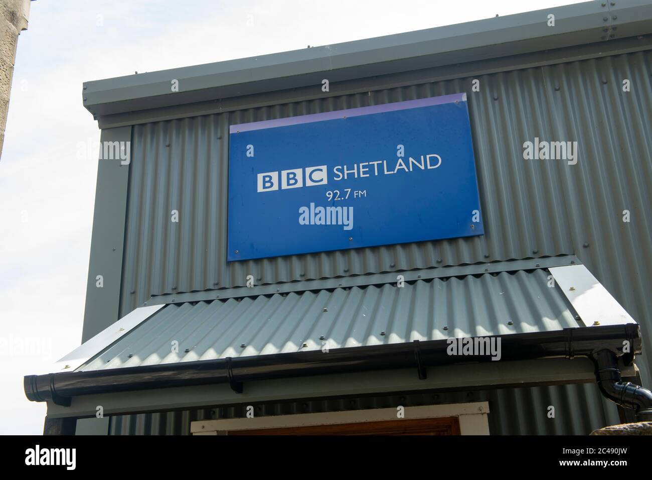 BBC Radio Shetland officeon Pitt Lan Lerwick, Shetland, Scotland Stock Photo