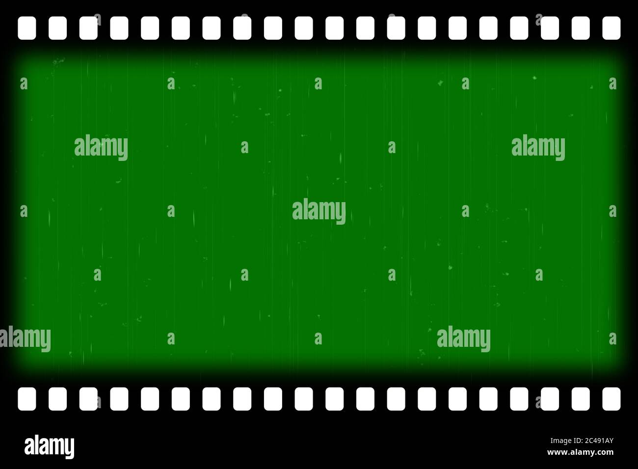 Old film stripes effect - green screen - you can put backgrounds according  to their own ideas Stock Photo - Alamy