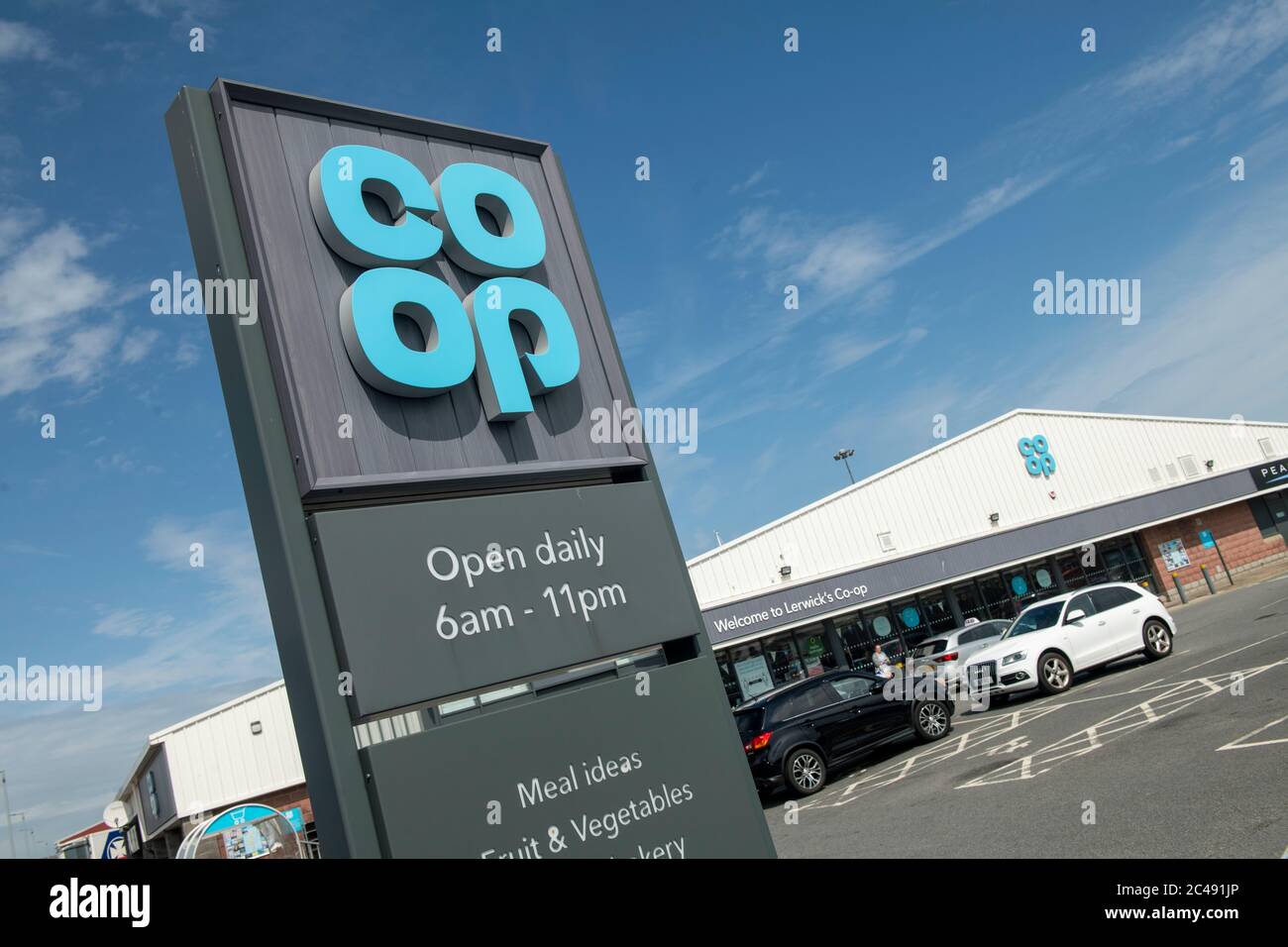 Coop store in Lerwick Shetland Scotland Stock Photo