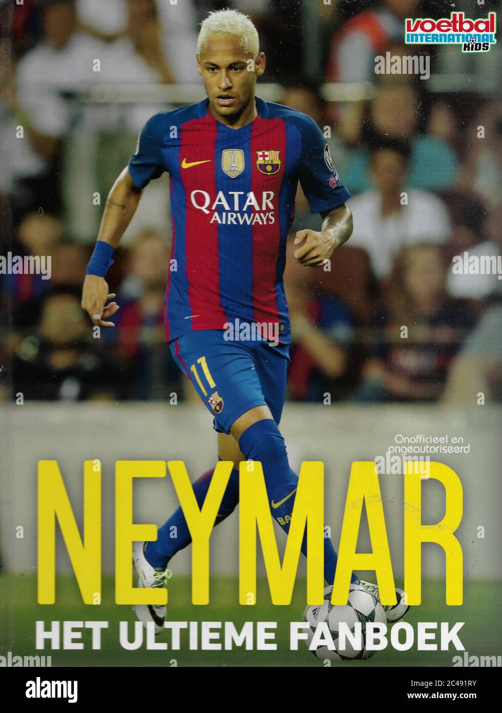 Book Cover Voetbal International Kids Neymar At Amsterdam The Netherlands 11 June 2020 Stock Photo