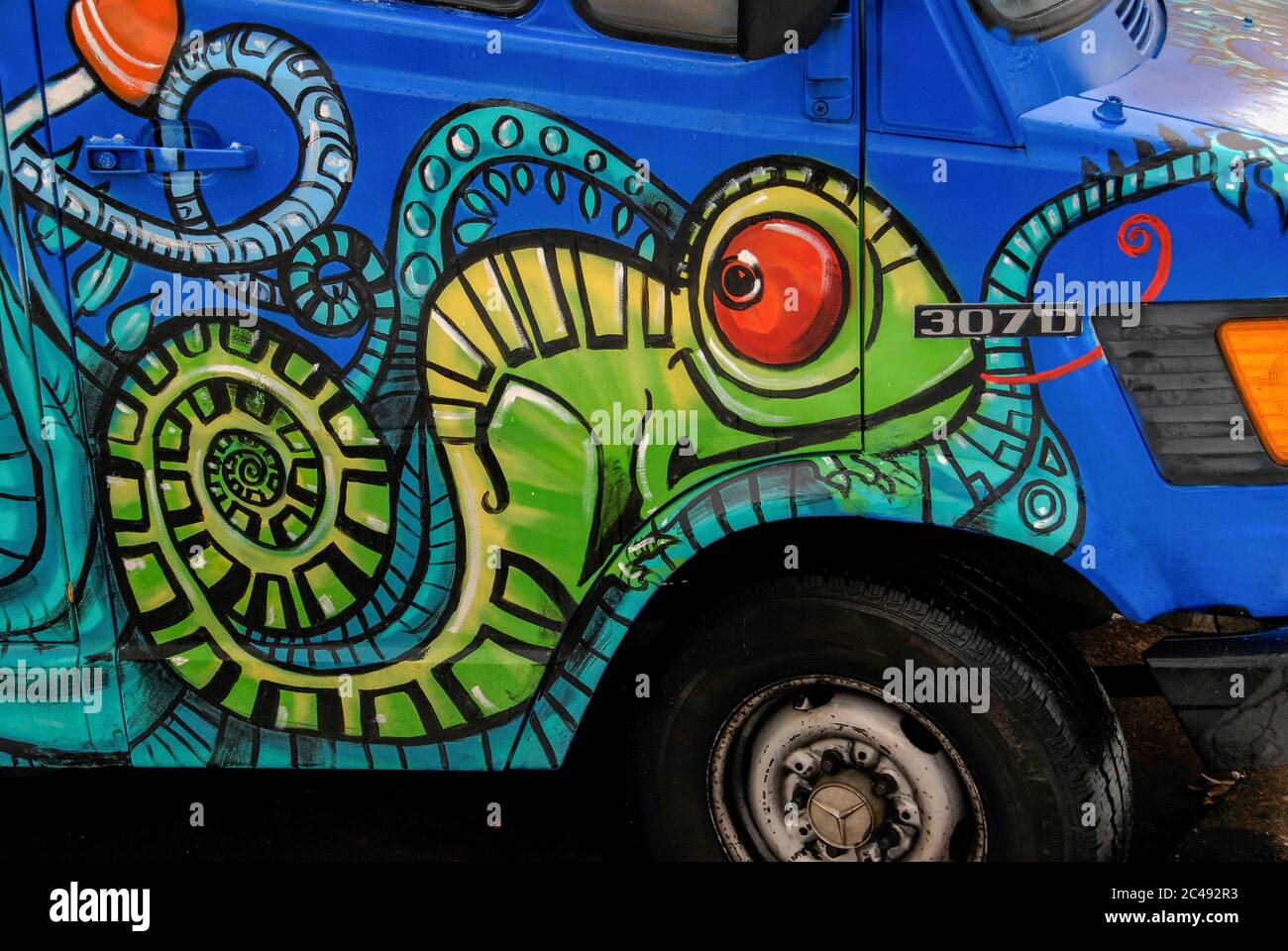 mercedes hippie van