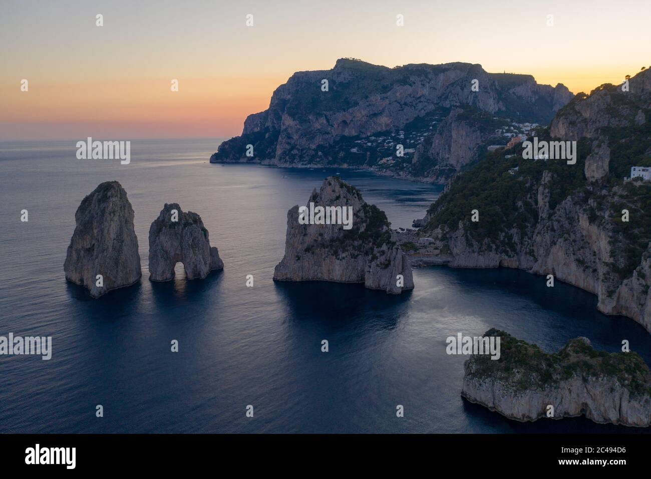 Fraglioni Rocks Monte solaro and faraglioni rocks hi-res stock photography and images ...