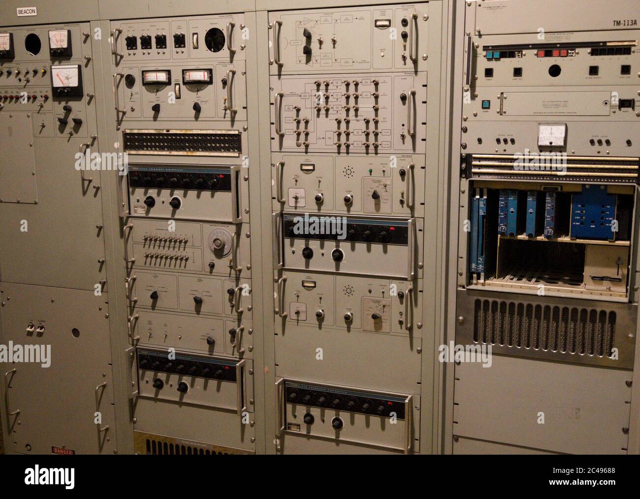 CIA espionage telecommunications equipment in former US embassy in Tehran, Iran Stock Photo