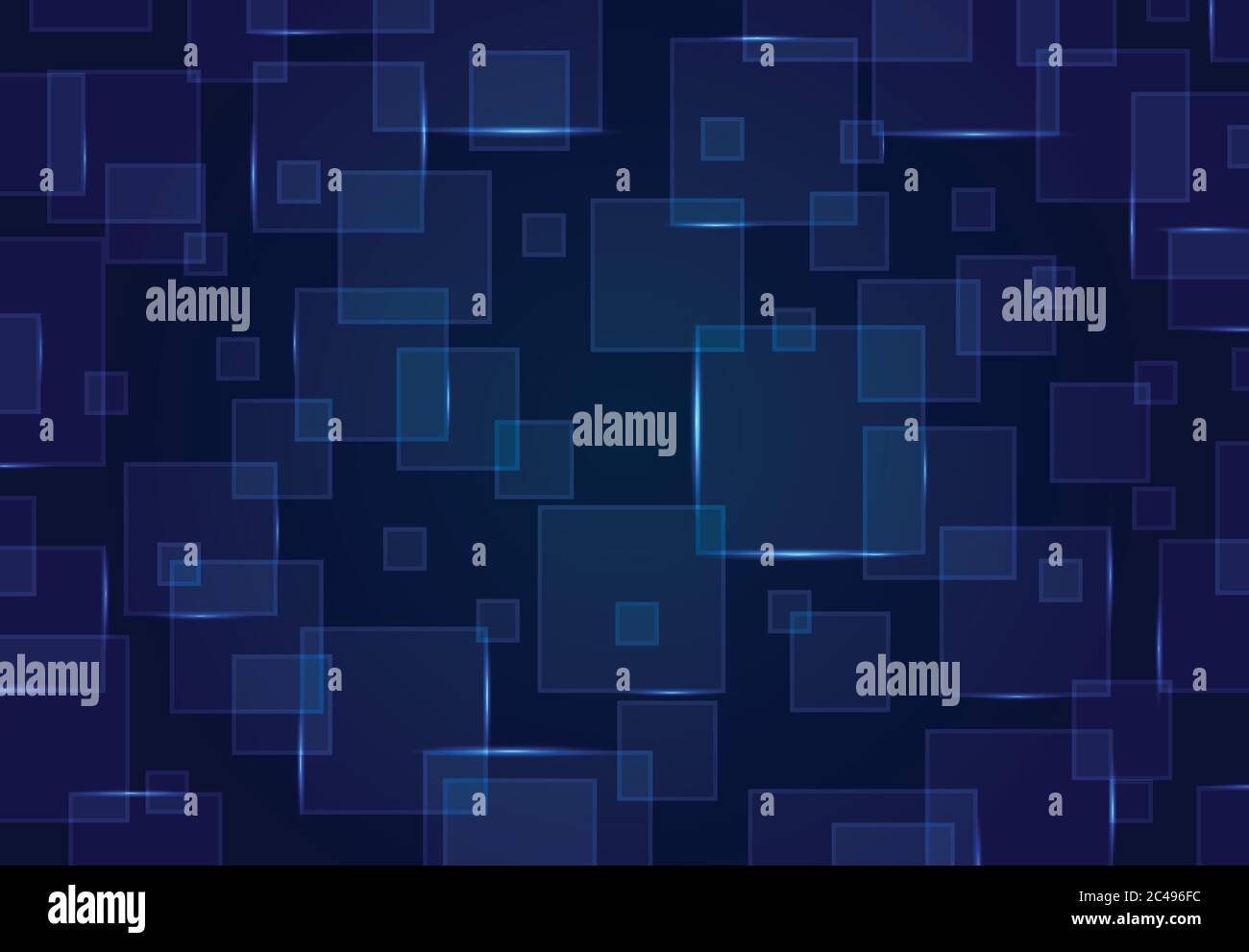 Abstract blue square pattern design of futuristic design artwork ...
