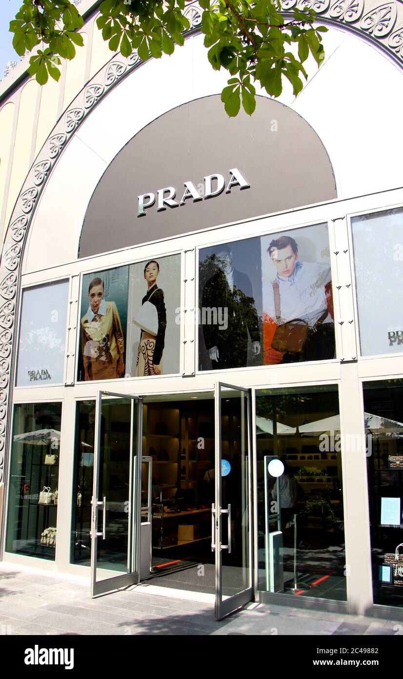 Prada Shop front at Las Rozas outlet shopping Madrid Spain Stock Photo Alamy