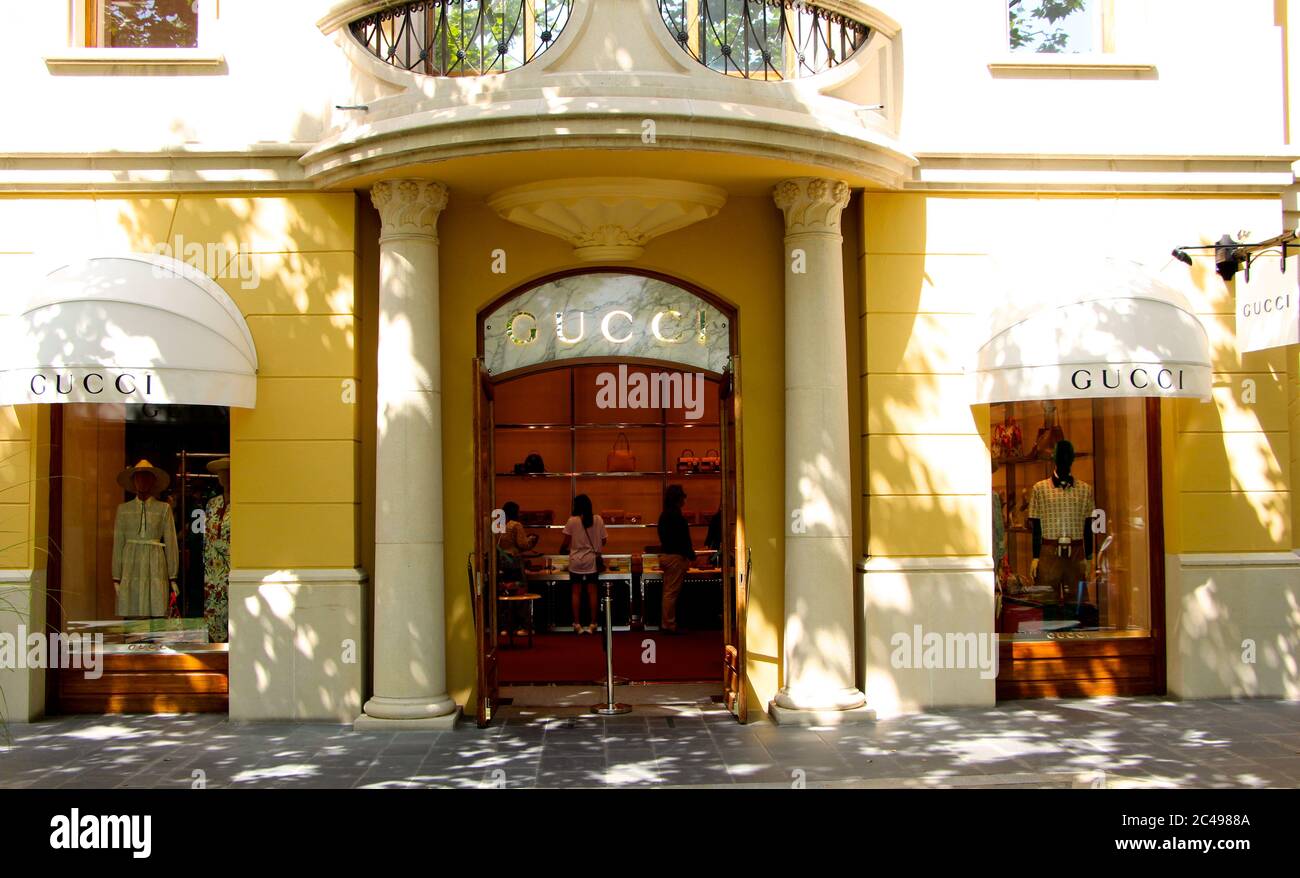 Gucci Shop front at Las Rozas outlet shopping Madrid Spain Stock Photo -  Alamy