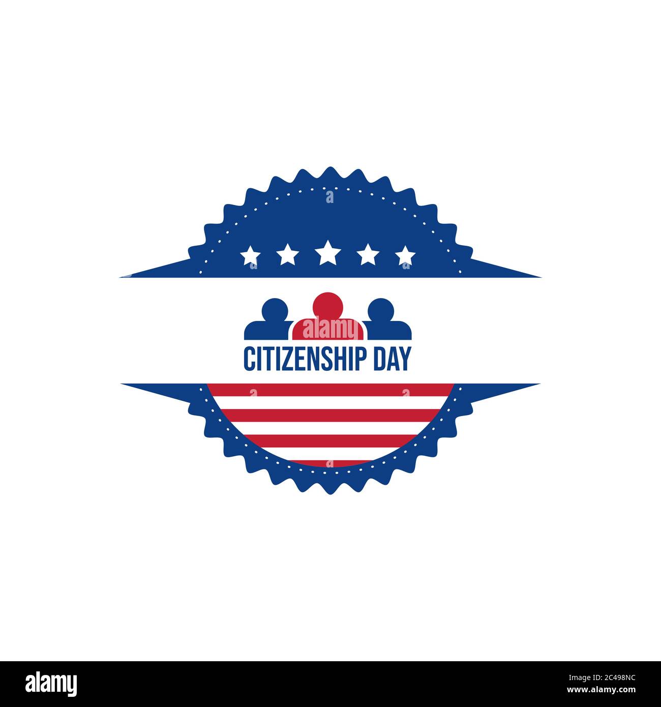 Happy Citizenship design vector. Citizenship day usa national holiday vector image Stock Vector