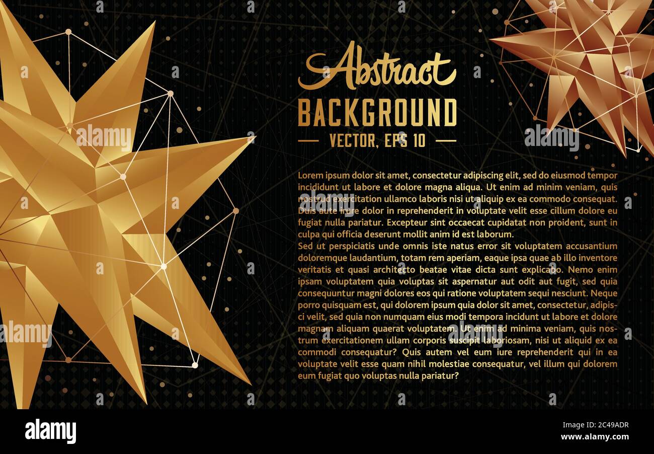 Abstract polygon geometry shape. Vector and illustration Stock Vector ...