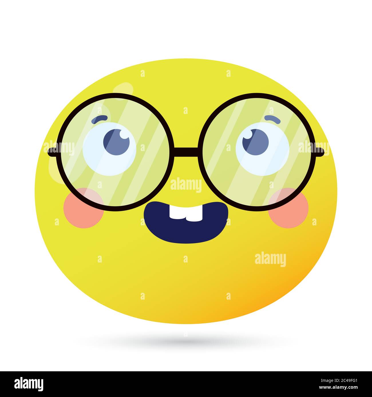 Emoji Vector Icon Pro Vector, Happy, lovely, kiss, nerd, dizzy