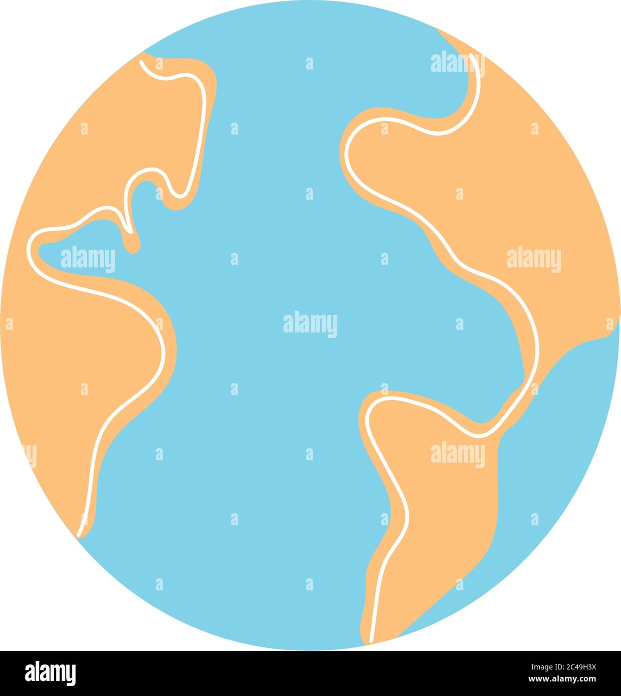 planet earth on white background vector illustration design Stock ...
