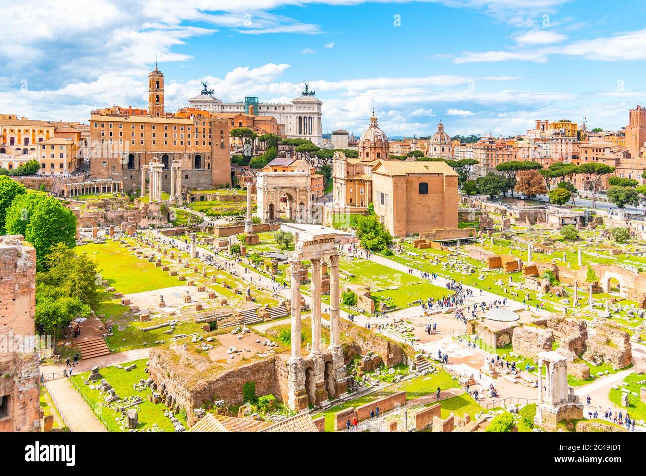 Roman Forum, Latin Forum Romanum, most important cenre in ancient Rome