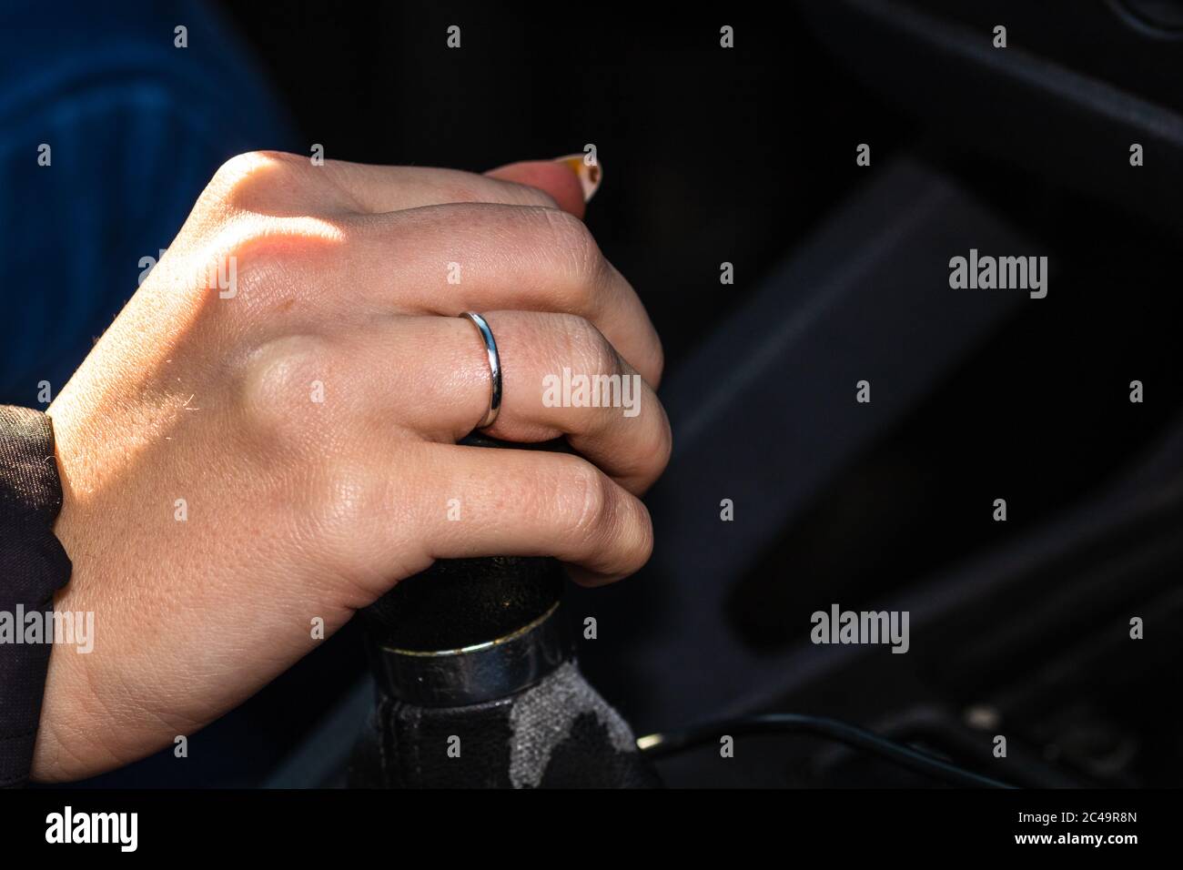 Hand using car buttons hi-res stock photography and images - Alamy