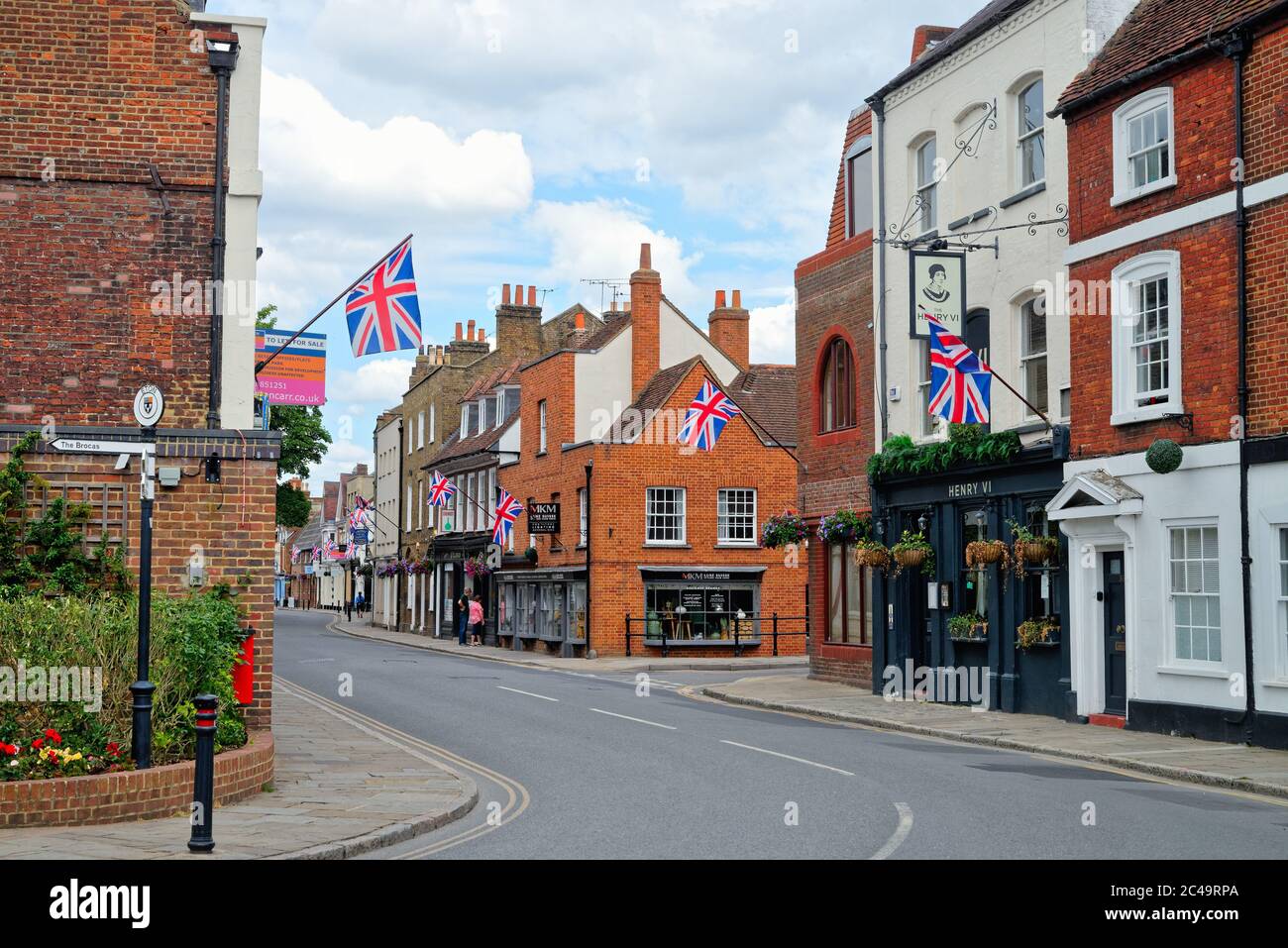 Eton High Street on a summers day Berkshire England UK Stock Photo Alamy