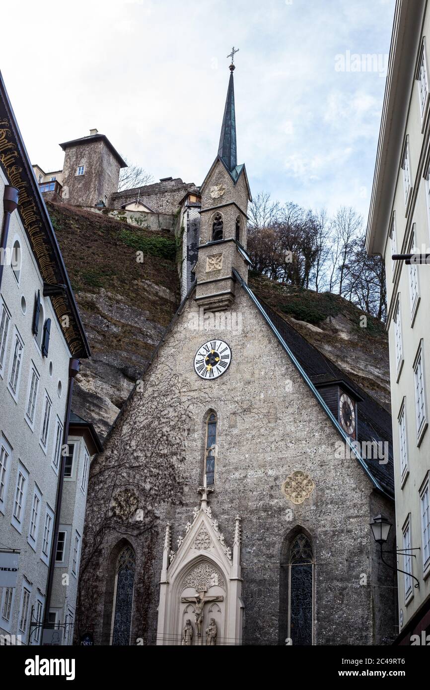 Church in the old town of salzburg hi-res stock photography and images