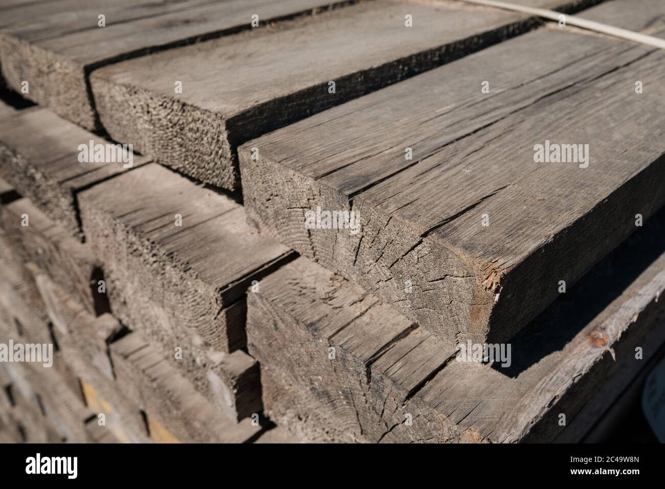 construction wood planks,wooden boards Stock Photo