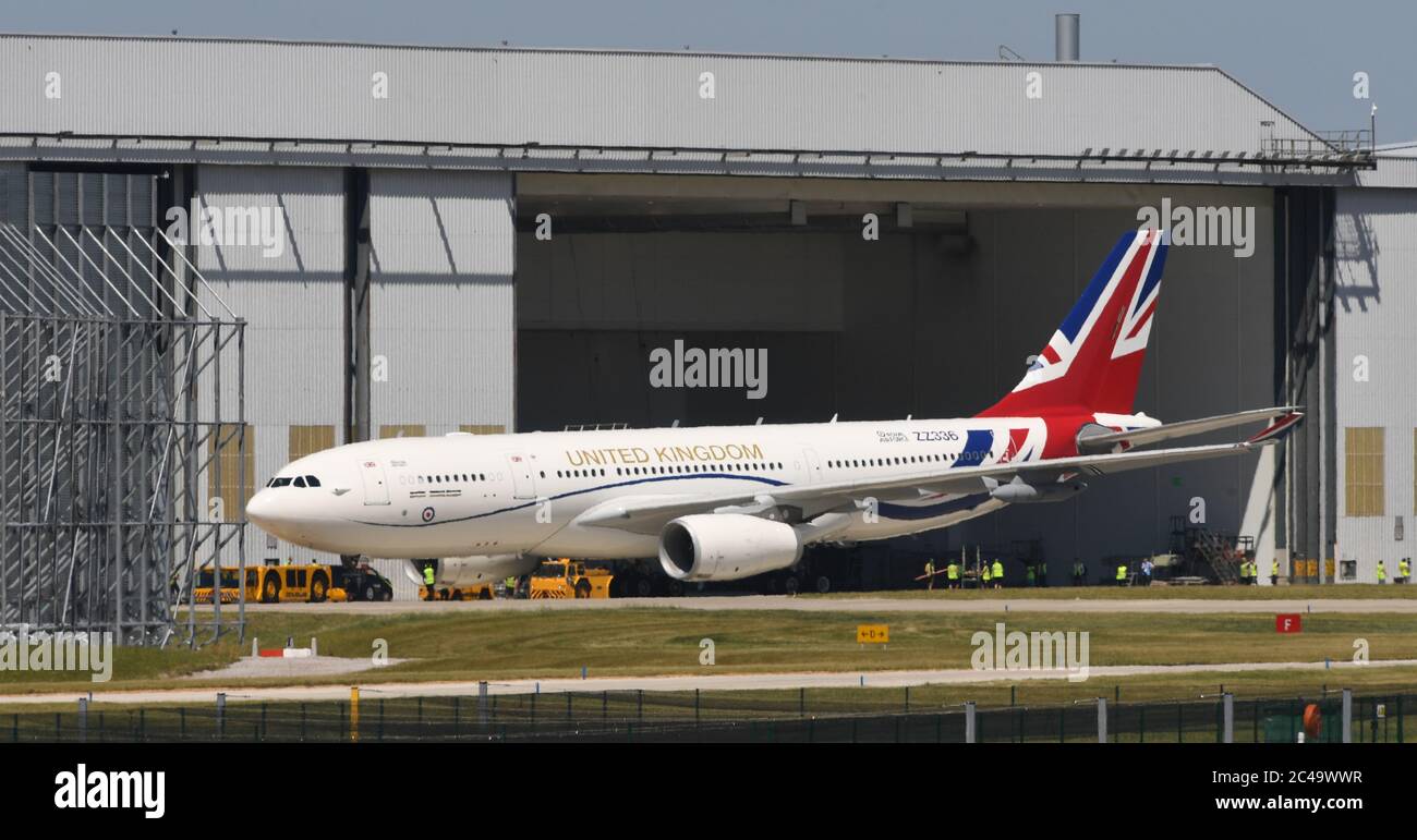 The RAF Voyager aircraft used by the Prime Minister and the royal