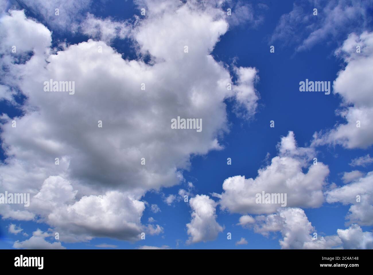Cumulus clouds, Bavaria, Germany, Europe Stock Photo